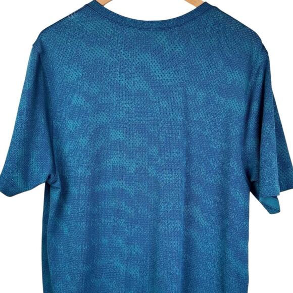 Lululemon Men's Metal Vent Tech Seamless Slim Fit Short Sleeve Shirt 2.0 Teal - Picture 9 of 10